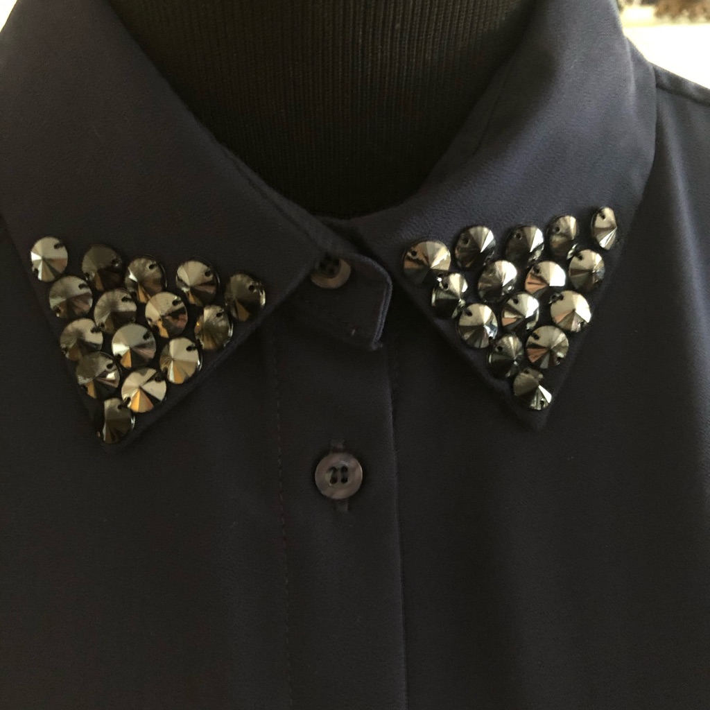 Not So Basic Navy Blouse
